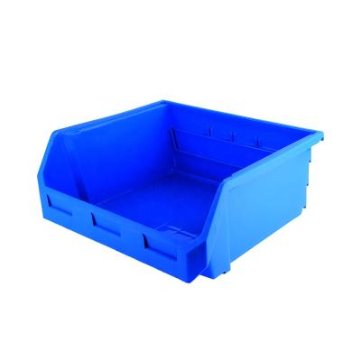 China Sustainable Stackable And Back Hanging Plastic Storage Bins For Shelf for sale