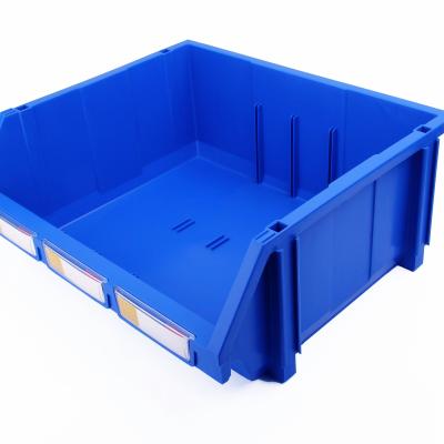 China 100% PP Interlocking Stackable Plastic Bins For Warehouse Parts Storage for sale