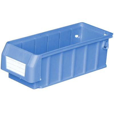 China Viable Good Quality Warehouse Storage Shelf Bins Plastic Stackable Spare Parts Trash Bins for Rack and Desk for sale