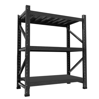 China Cold-Rolled Steel Shelf Rack Supermarket Shelves Customized for sale