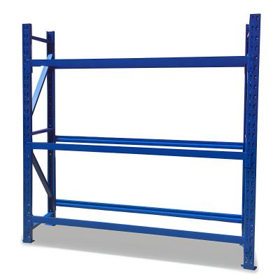 China Opvouwbare 2m metalen staal banden stillage racking banden rack magazijn lichte opslag racks Te koop