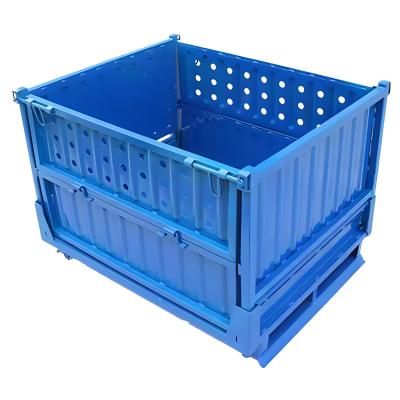 China Warehouse Heavy Duty Foldable and Stackable Steel Stillage Cage for sale