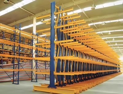 China Sistema de armazenamento de carga pesada Cantilever Rack Porta pesada de rolos Cantilever Sistema de estantes de estantes Cantilever de armazém à venda