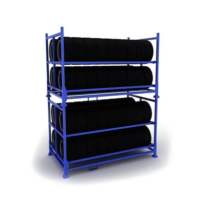 China Durable Customized Color Size Racking System For Tires And Wheels High Quality Storage Rack for sale