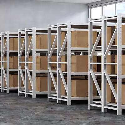 China Cold-Rolled Steel Shelf Rack Supermarket Shelves Customized for sale