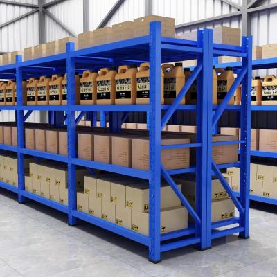 China Custom Detachable Bolts Light And Medium Duty Warehouse Rack Standard Rack Metal Racks Shelves for sale