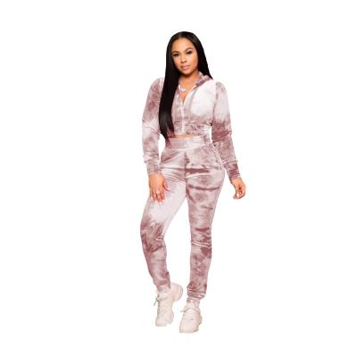 China Breathable Velvet 2 Piece Outfits Tracksuit For Women Zip Up Hoodie Velvet Jogging Sweatsuit Workout Sets for sale