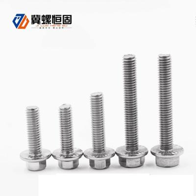 China DIN 6921 Building Construction Clad Serrated Hex Flange Bolt for sale