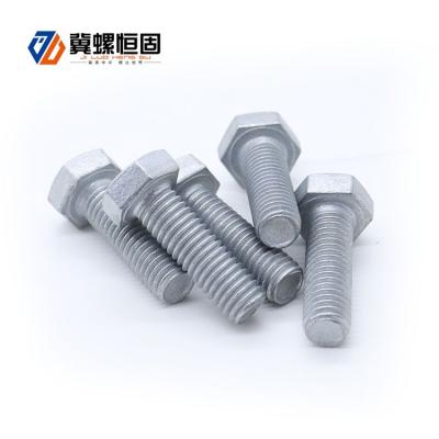 China Steel M24X240 HDG Hex Bolt 8.8 DIN 931 HDG Head Hex Bolt for sale