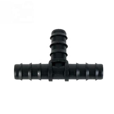 China Fittings for Plastic Piping Fittings for Piping Irrigation System Agriculture HDPE Pipe 16mm Tee Connector for sale