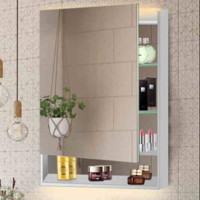 China Customized Classic Luxury Modern Wall Mounted Hotel Bathroom Vanity Cabinet With Led Lights Touch for sale