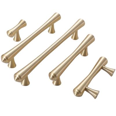 China Chinese style modern pure copper gold light modern design luxury Nordic drawer handles pull for sale