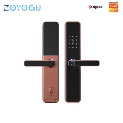 China Home Hotel Apartments Office Multi-fonction Security Wifi Remote Control Smart Keyless Password Handle Lock App Fingerprint Smart Door Lock For Home for sale