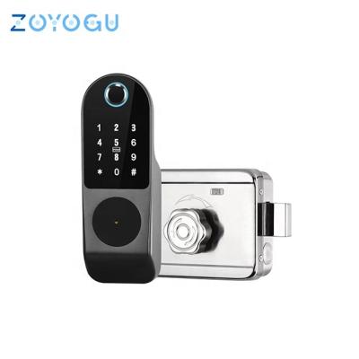 China Home Hotel Apartments Office Wholesales Security Tuya Door Smart Lock Fingerprint Digital Keypad Intelligent Password Indoor Lock for sale