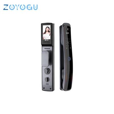 China Home Hotel Apartments Office IC Card Password Fingerprint Home System Peephole Face Recognition WiFi Smart Lock Security Door Lock for sale