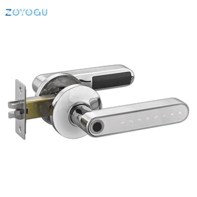 China Home Hotel Apartments Office Intelligent Smart Fingerprint Lock With Tuya Bluetooth Lithium Battery Handle Door Lock for sale