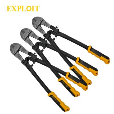 China Cutting Professional T8 Hand Tool Heavy Duty Custom Steel Manual Bolt Cutter With TPR Plastic Handle for sale