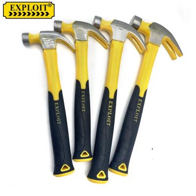 China Heavy Duty Nail Hammer Hand Repair Tools High Carbon Steel Woodworking Hammers Non Slip Multi Concrete Claw Hammer Carpenter For Nails for sale