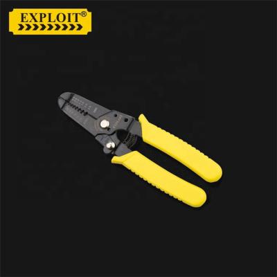 China PLIERS Professional Wire Stripper Hardware Hand Tool Chrome Vanadium Alloy Steel Wire Rope Stripper Single-Time Use Pliers for sale