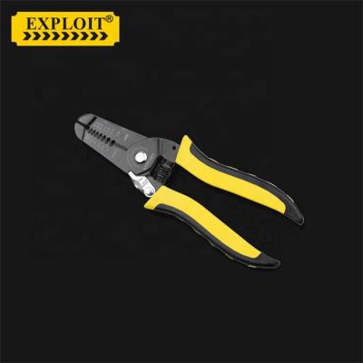 China PLIERS Single-use Manual Crimper Chrome Vanadium Alloy Steel Wire Rope Stripper Professional Function Hardware Hand Tool Wire Stripper for sale