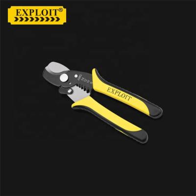 China PLIERS Multifunctional Hardware Hand Cutter Tool Chrome Vanadium Alloy Steel Cable Wire Stripper Dual Function Manual Wire Stripper Pliers for sale