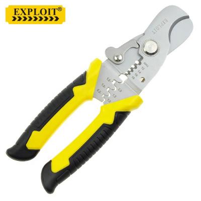 China Factory Price Hand Tool Chrome Vanadium MULTI FUNCTIONAL Manual Allied Wire Rope Scissor Stripper Pliers for sale