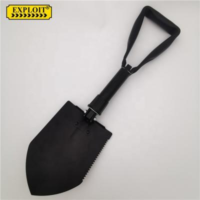 China Multifunctional Custom Foldable Garden Shovel Garden Tool Survival Shovel Carbon Steel Portable Folding Camping Shovel for sale