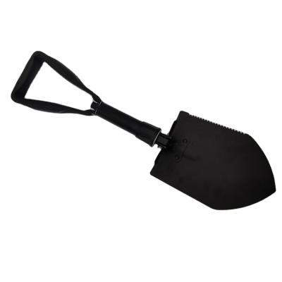 China Professional Garden Shovel Garden Hand Shovel Multi Tool Custom Foldable Survival Shovel Carbon Steel Portable Folding Camping Shovel for sale