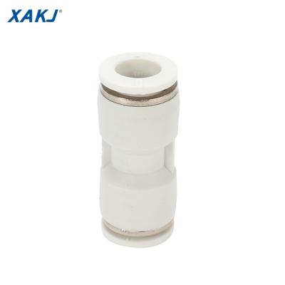 China High-End Equal Straight White Plastic One-Touch Quick Connector Tube-to-Tube Building Material Stores XAKJ PU 2 Pneumatic Fittings for sale