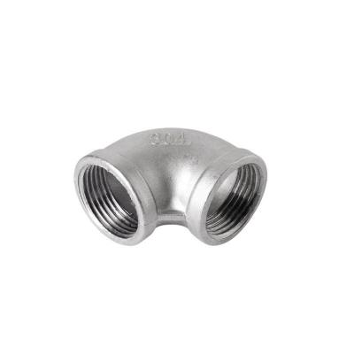 China Stainless Steel 304 Grooved Pipe Fittings 90 Degree Elbow with ISO 9001 Standard for sale