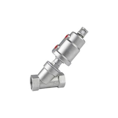 China DN25 1 Inch Y-Type Pneumatic Angle Seat Valve AS/CS-16P/R Model NO. CIF Term for sale