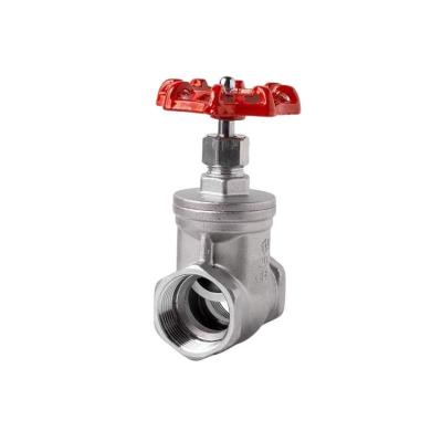 China Straight Through Channel Gate Valve with Threaded Hand Wheel in Stainless Steel 304 for sale