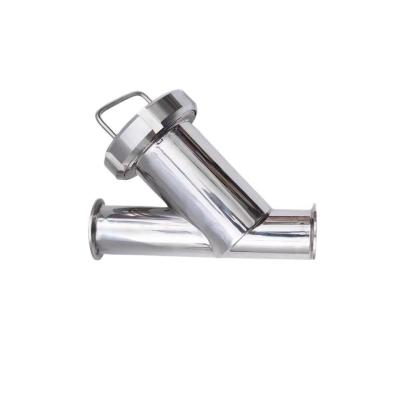 China DIN Standard Stainless Steel Sanitary Tri Clamp Filter Y Type Strainer for Structure for sale