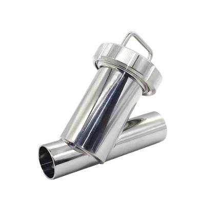 China GB Standard Stainless Steel Sanitary Y Type Filter for Filtration and Easy Maintenance for sale