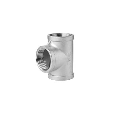 China Hexagon Head NPT Thread Reducer Equal Tee Stainless Straight for Seamless Integration for sale