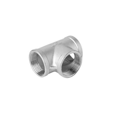 China 304/316 Stainless Steel Reducing Tee 304/316 Crosshead Fitting for sale