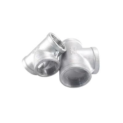 China BS Standard Stainless Steel Fittings Crosshead Equal Diameter Tee for Chemical Piping for sale