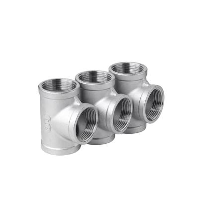 China 304 316L Stainless Steel Equal Tee for Water Pipe System Customized Model NO. Tee for sale