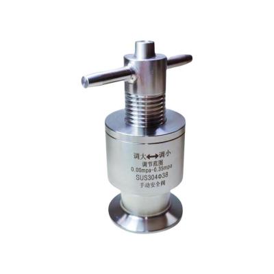 China 30-Day Return Refunds Stainless Steel Safety Exhaust Valve for Beer Fermenter CE Certified for sale