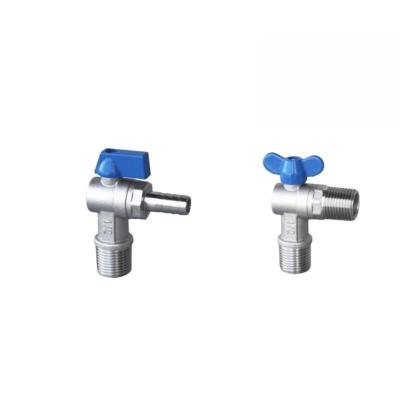 China 1/2 Inch Forged CF8 Angle Gas Valve with Handle Floating Ball Valve Normal Temperature for sale