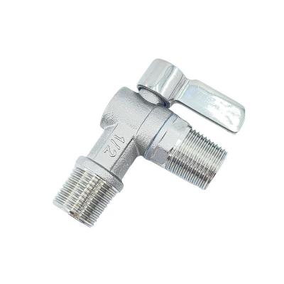 China Q11F 304 316 Stainless Steel Angle Valve with Handle Smooth Handle Operation for sale