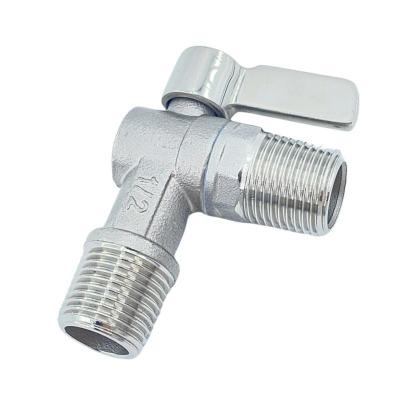 China 304 Stainless Steel Angle Valve with Handle Strong and Corrosion-resistant for sale