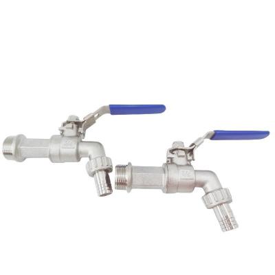 Cina NPT/BSPP/BSPT Connessione terminale CF8 Rubinetto da giardino popolare con rubinetto per l'acqua a tubo a ugello in vendita