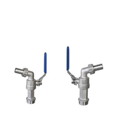 China Floating Ball Valve Garden Hose Bibcock Stop Taps Customization Forged Stainless Steel for sale