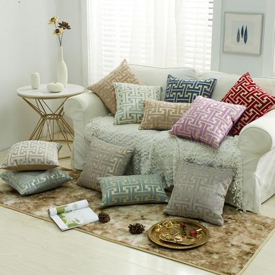 China Home Decor Chenille 3D Decorative Linen Geometric Cushion Covers For Bed for sale