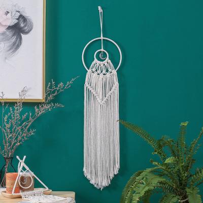 China 100% Large Cotton Boho Woven Tassel Wall Hanging Macrame Simple Handmade Bohemian Tapestry Woven For For Kids Room for sale