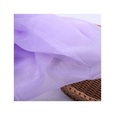 China Breathable Stain 7070 High Density Sheer Nylon Multicolor Soft Feel And Breathable Organza Tulle Fabric Roll For Wedding Dress for sale