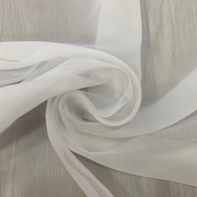 China Crystal Chiffon Glitter 100%Polyester Organza Silky Soft QUICK DRY Fabric for sale