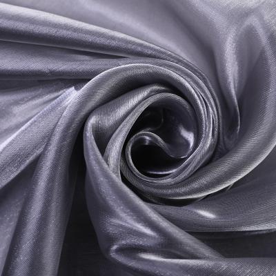 China Korea QUICK DRY iridescent thin translucent style organza fabric for sale