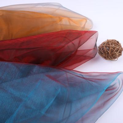 China QUICK DRY Two Tone Thin Organza Fabric for sale